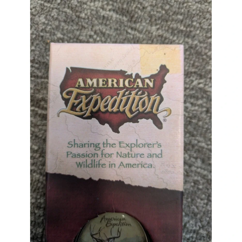 NEW American Expedition‎ Keychain Men's OS Brown Whitetail Deer Metal